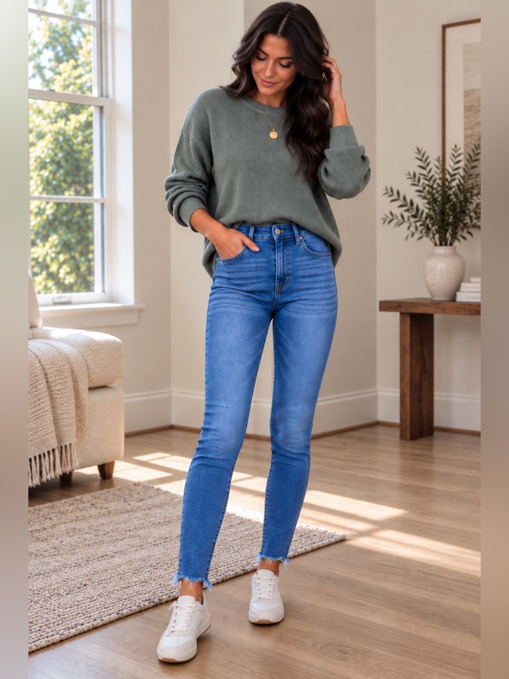 Vervet High-Rise Skinny Jeans Medium Wash 30
